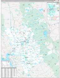 Sacramento-Stockton-Modesto, CA DMR Wall Map Premium Style