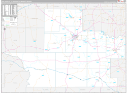 San Angelo, TX DMR Wall Map Premium Style