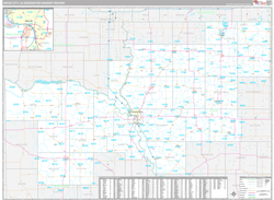 Sioux City, IA DMR Wall Map Premium Style