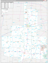 Terre Haute, IN DMR Wall Map Premium Style