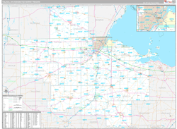 Toledo, OH DMR Wall Map Premium Style