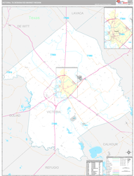 Victoria, TX DMR Wall Map Premium Style