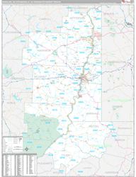 Wheeling, WV-Steubenville, OH DMR Wall Map Premium Style