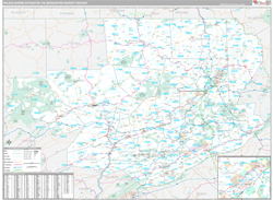 Wilkes Barre-Scranton, PA DMR Wall Map Premium Style