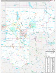 Youngstown, OH DMR Wall Map Premium Style