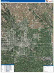 CaddoParish (County), LA Wall Map Satellite Basic Style 2023
