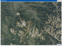 Pitkin County, CO Wall Map Satellite Pure Style 2026