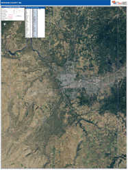 Taylor County, TX Wall Map Satellite Pure Style 2026