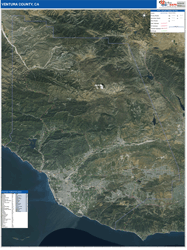Alameda County, CA Wall Map Satellite Pure Style 2026