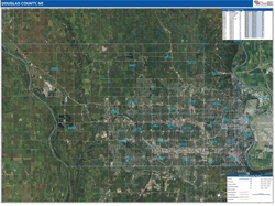 Lauderdale County, MS Wall Map Zip Code Satellite ZIP Style 2026