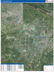 Lewis and ClarkCounty, MT Wall Map Zip Code Satellite ZIP Style 2023