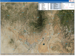 Kittitas County, WA Wall Map Zip Code Satellite ZIP Style 2026
