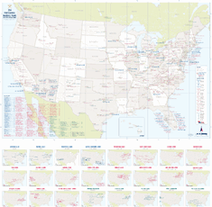 USA Baseball Map