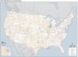 USA Railroad Map