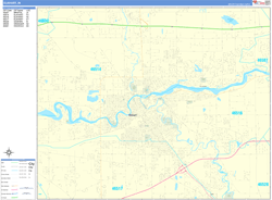 Elkhart, IN Zip Code Map