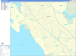 San Leandro California Zip Code Maps - ZIPCodeMaps.com