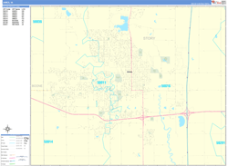 Ames Wall Map Basic Style 2025