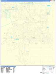 Brentwood California Zip Code Maps - Basic