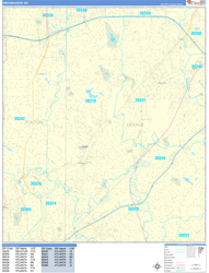 Brookhaven Wall Map Basic Style 2024
