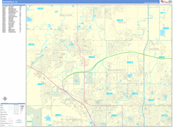 Broomfield Wall Map Basic Style 2025