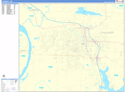 Conway Wall Map Basic Style 2024
