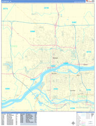 Davenport Wall Map Basic Style 2024