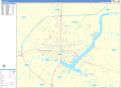 Decatur Wall Map Basic Style 2024