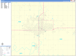 Enid Wall Map Basic Style 2024