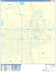 Fargo Wall Map Basic Style 2024