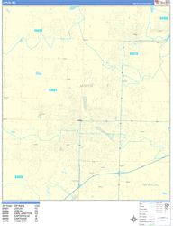 Joplin Wall Map Basic Style 2024