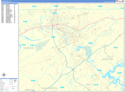 Kingsport Wall Map Basic Style 2025