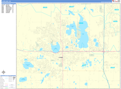 Loveland Wall Map Basic Style 2025