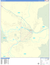 Missoula Wall Map Basic Style 2024