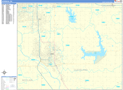 Norman Wall Map Basic Style 2024