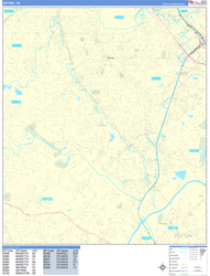 Smyrna Wall Map Basic Style 2024