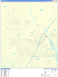 Victorville Wall Map Basic Style 2024