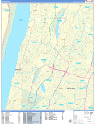 Yonkers Wall Map Basic Style 2024