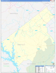 Abbeville Basic<br>Wall Map