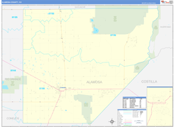 Alamosa Basic<br>Wall Map