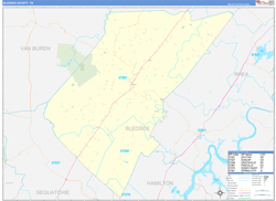 Bledsoe County, TN Zip Code Maps - Basic