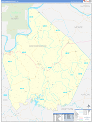 Breckinridge Basic Wall Map