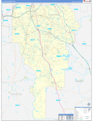 Clayton County, GA Zip Code Map