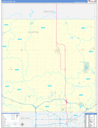 Clinton County, MI Zip Code Map