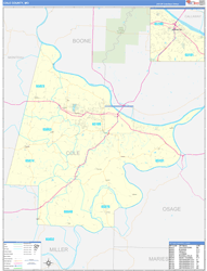 Cole County, MO Zip Code Map