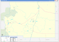 Colfax County, NM Zip Code Map