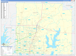 Collin County, TX Zip Code Map
