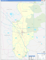 Columbia County, FL Zip Code Map