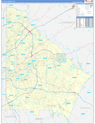 Dekalb Basic<br>Wall Map