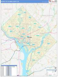 District of Columbia County, DC Wall Maps - MapSales