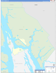 Juneau Borough (County) Basic Wall Map